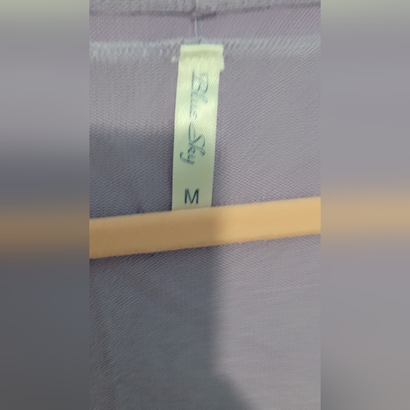 Guc Blue Sky lilac lightweight knit open front cardigan size M - Picture 8 of 9